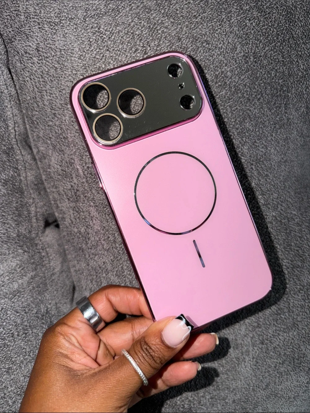 iPhone 17 Pro Max Pink MagSafe-Compatible Cell Phone Case